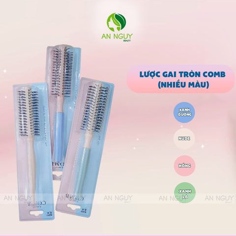 Lược Gai Tròn COMB Tạo Kiểu Tóc, Làm Phồng Tóc Nhiều Màu