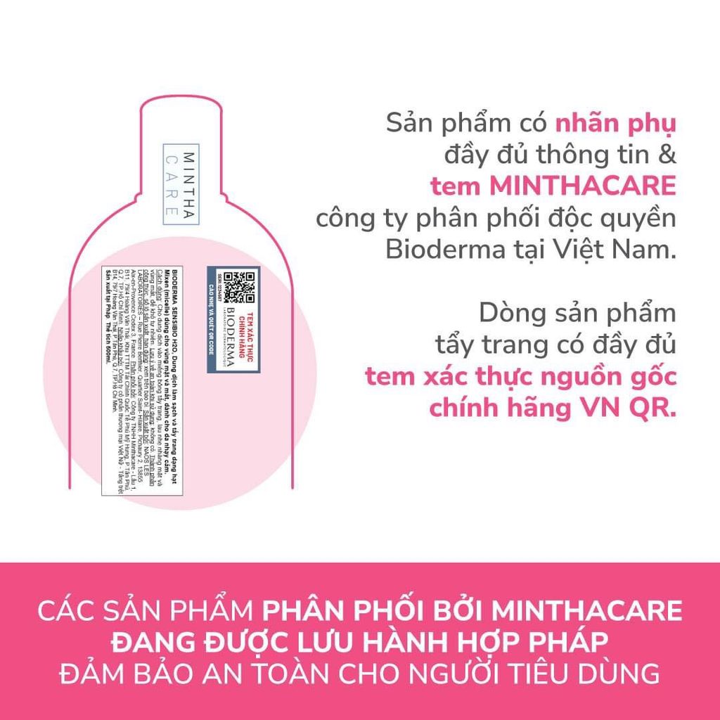 Nước Tẩy Trang Bioderma Sebium H2O Dành Cho Da Dầu