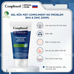 Sữa Rửa Mặt Compliment No Problem Dạng Gel 200ml