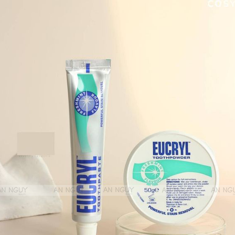 Kem Đánh Răng EUCRYL Toothpaste Freshmint Làm Trắng Răng Hương Bạc Hà 62g