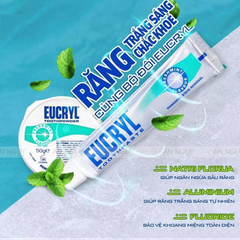 Kem Đánh Răng EUCRYL Toothpaste Freshmint Làm Trắng Răng Hương Bạc Hà 62g