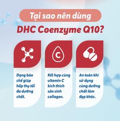 Viên Uống DHC Coenzyme Q10 Chống Lão Hóa, Ngừa Nếp Nhăn 30 Ngày 60 Viên