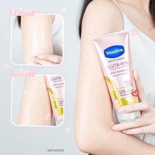 [Mua 1 Tặng 1] Sữa Dưỡng Thể Vaseline Gluta-Hya 330ml + Tặng Dưỡng Thể Vaseline Perfect Youth 100ml