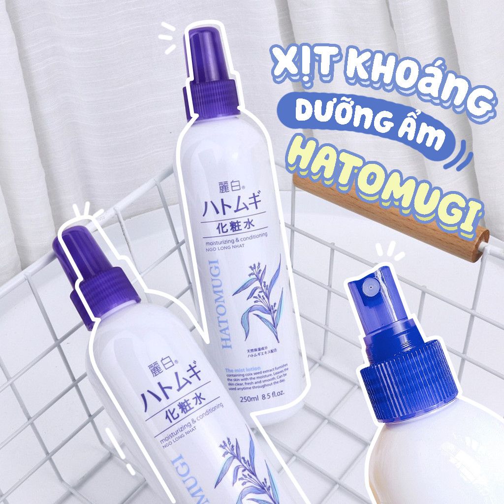 Xịt Khoáng Hatomugi The Mist Lotion Ý Dĩ Dưỡng Ẩm, Làm Sáng Da 250ml