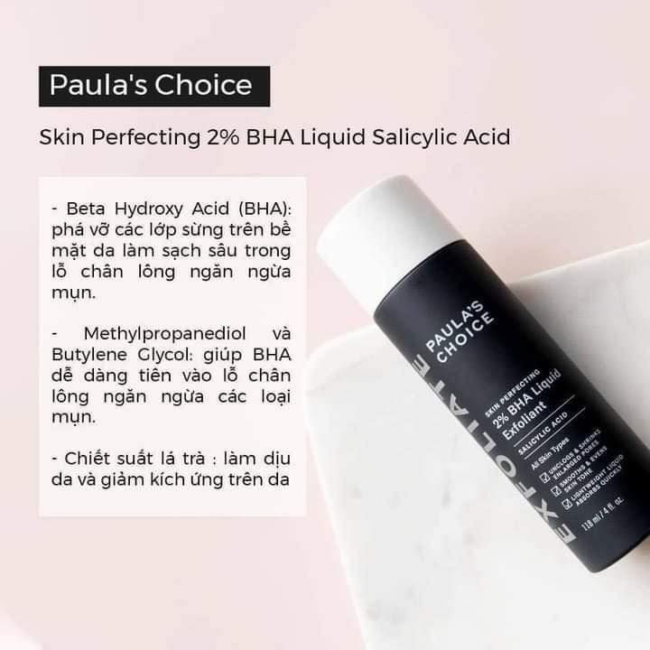 Tẩy Tế Bào Chết Hóa Học Paula’s Choice Skin Perfecting 2% BHA Liquid