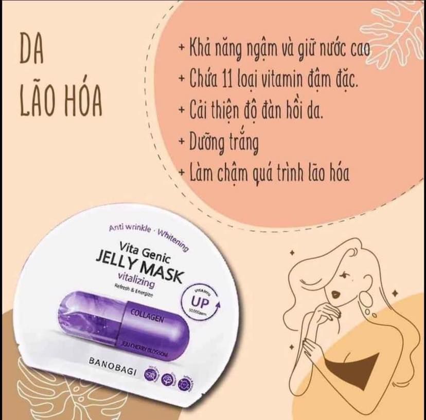 Mặt Nạ Banobagi Vita Genic Jelly Mask Dưỡng Da Trắng Khỏe 30gr