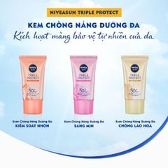 Kem Chống Nắng Nivea Triple Protect SPF50+ PA+++ 40ml
