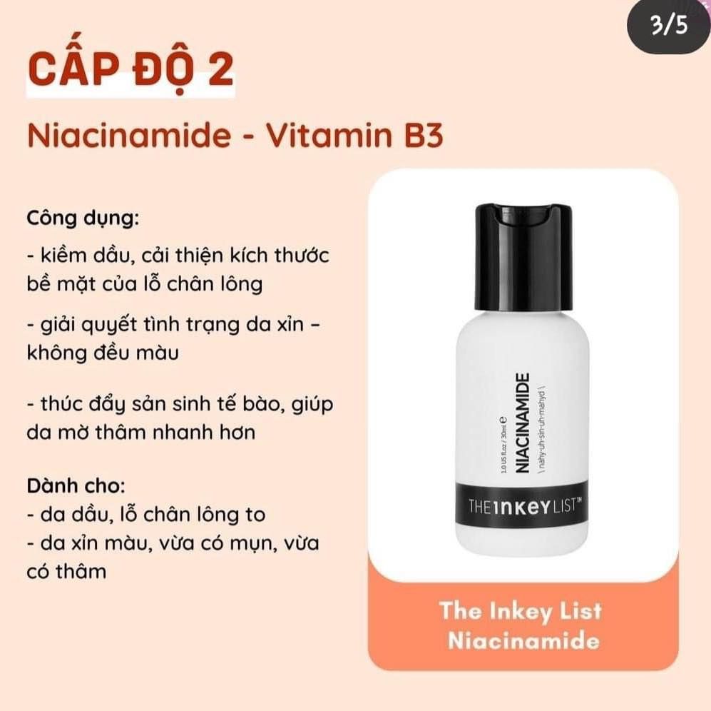 Tinh Chất The Inkey List Niacinamide Serum Kháng Mụn Mờ Thâm 30ml