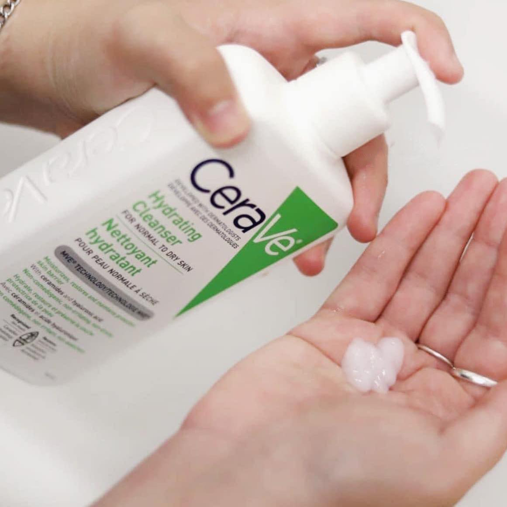 Sữa Rửa Mặt CeraVe Hydrating Facial Cleanser Cho Da Thường Đến Da Khô 88ml