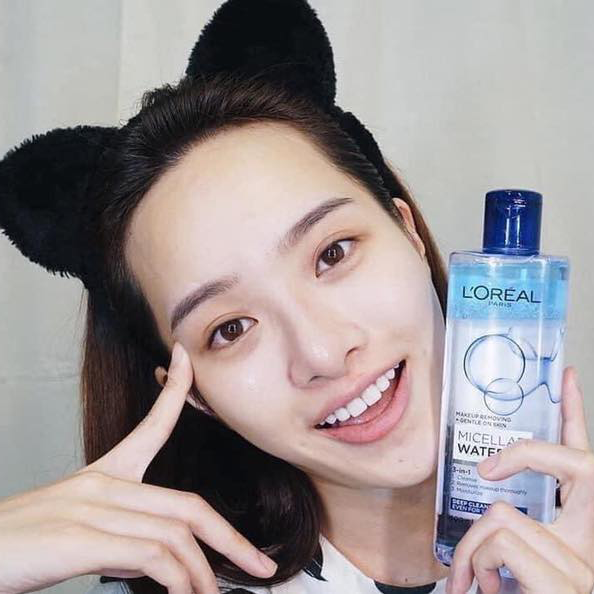 Nước Tẩy Trang L’Oreal Micellar Water 3-in-1 Deep Cleansing Làm Sạch Sâu Trang Điểm (Xanh Đậm)