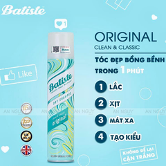 Dầu Gội Khô Batiste Dry Shampoo 200ml