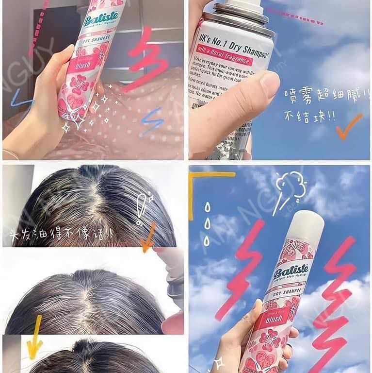 Dầu Gội Khô Batiste Dry Shampoo 50ml