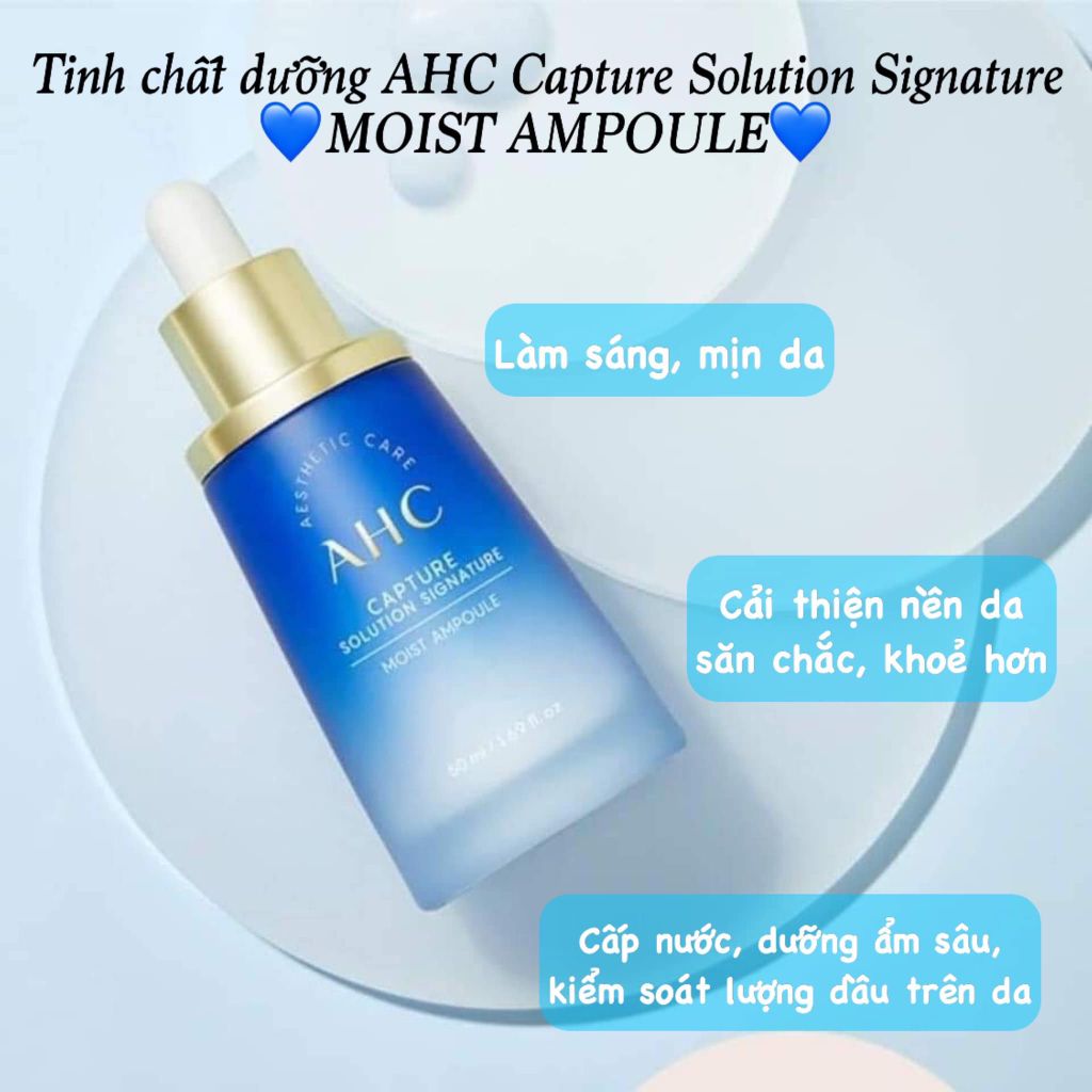 Tinh Chất AHC Capture Solution Signature Phục Hồi Và Cải Thiện Da 50ml (Mẫu Mới)