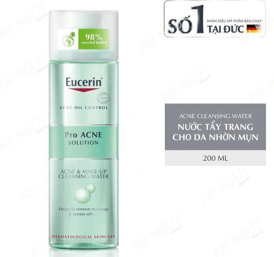 Set Kem Chống Nắng + Tẩy Trang Eucerin Dành Cho Da Dầu, Mụn