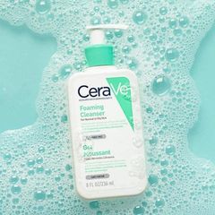 Sữa Rửa Mặt CeraVe Face Foaming Gel For Normal To Oily Skin 236ml + Tặng Lotion Face Moisturizing Cream 3ml