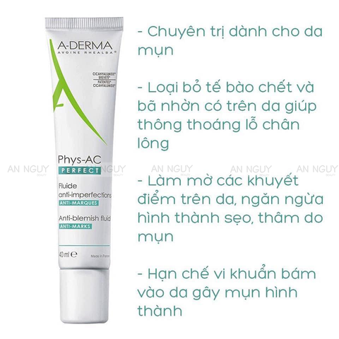 Kem Dưỡng A-Derma Phys-ac Global Làm Giảm Mụn 40ml