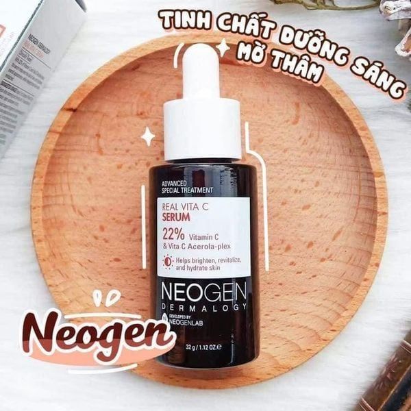 Tinh Chất Neogen Real Vita C Serum 22% + 5%  Dưỡng Trắng, Mờ Thâm 32g (Mẫu Mới)