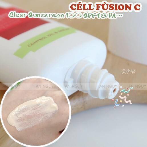 Kem Chống Nắng Cell Fusion C Advanced Clear Sunscreen 100 SPF50+ PA++++ Kiềm Dầu 50ml
