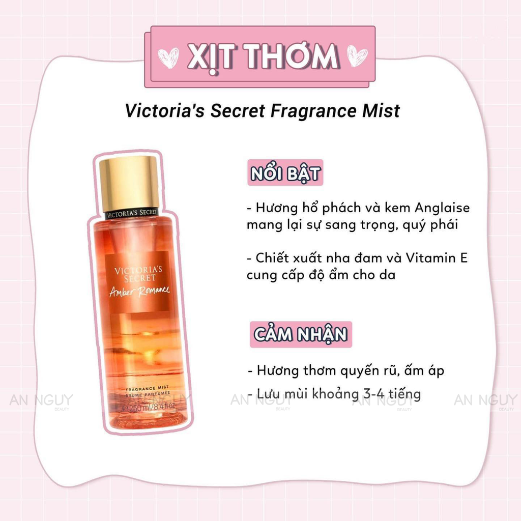 Xịt Thơm Victoria's Secret Amber Romance 250ml