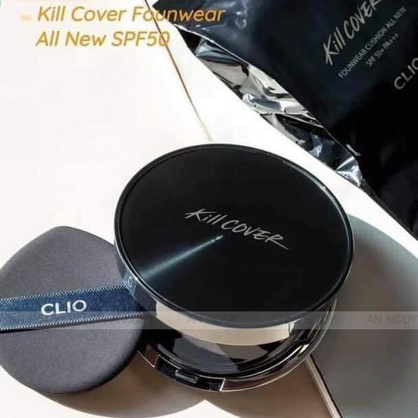 Phấn Nước CLIO Kill Cover Founwear Cushion All New SPF 50+ PA++++ 15gr x 2