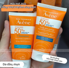 Kem Chống Nắng Avene Cleanance For Oily, Blemish Prone Skin Dành Cho Da Dầu Mụn 50ml (Mẫu Mới)