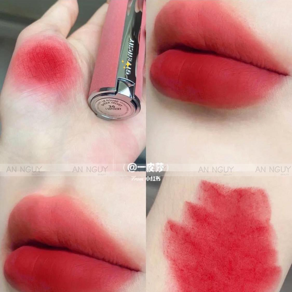 Son Thỏi Givenchy Le Rouge Sheer Velvet Matte Lipstick 3.4gr