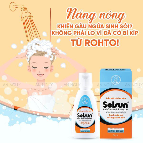 Dầu Gội Selsun Anti-Dandruff Shampoo Chống Gàu Ngứa, Nấm Da Đầu