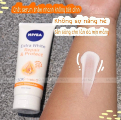 Tinh Chất Dưỡng Thể Chống Nắng Nivea Extra White Repair & Protect Body Serum SPF50 PA+++ Dưỡng Trắng 180ml