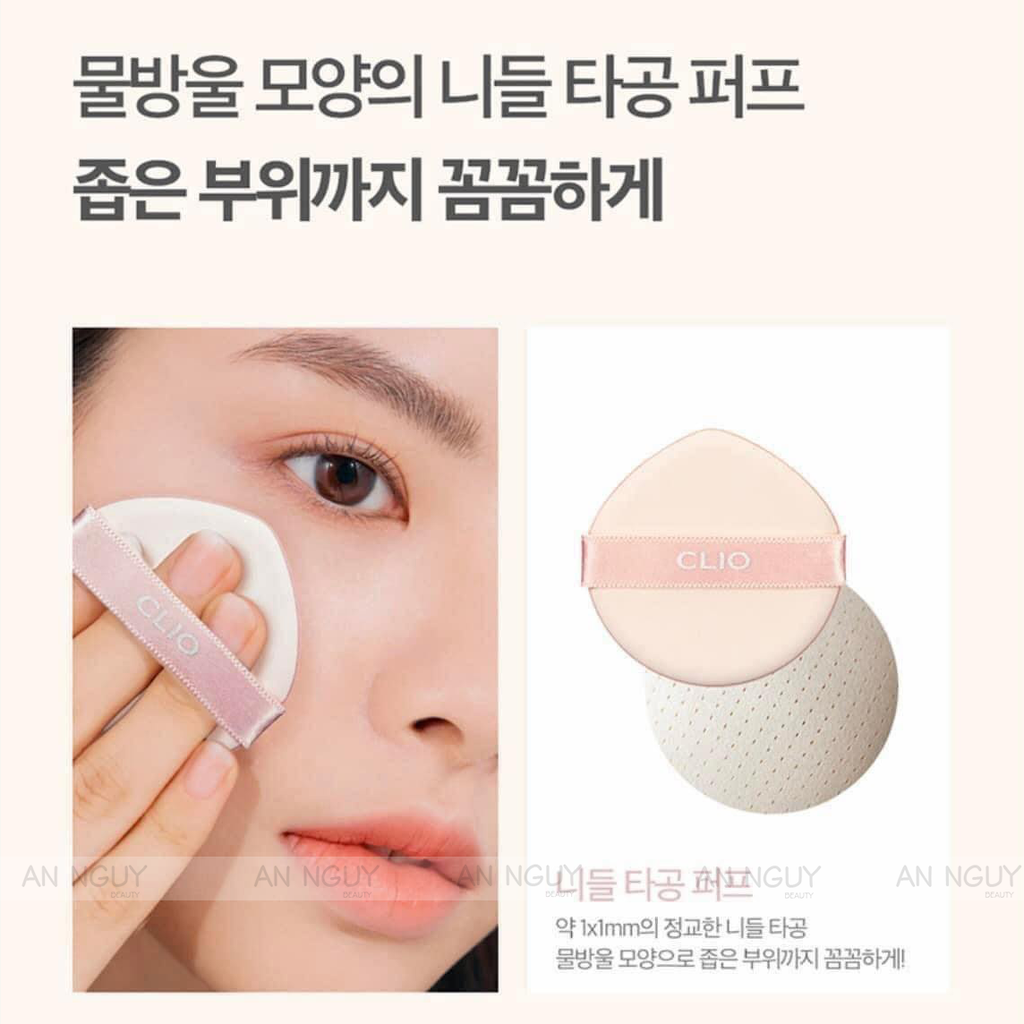 Phấn Nước Clio Kill Cover Glow Fitting Cushion Bloom In The Shell Limited 4-BO GINGER (Kèm Lõi) 15gr x 2