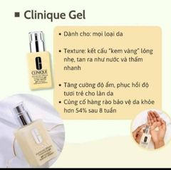 Gel Dưỡng Clinique Dramatically Different Moisturizing Gel Dành Cho Da Dầu & Hỗn Hợp Dầu 125ml