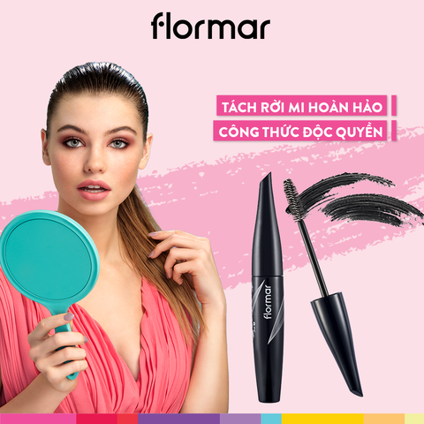 Mascara 3 Trong 1 Flormar Spider Lash 3 in1 Mascara Giúp Cong Mi 13ml