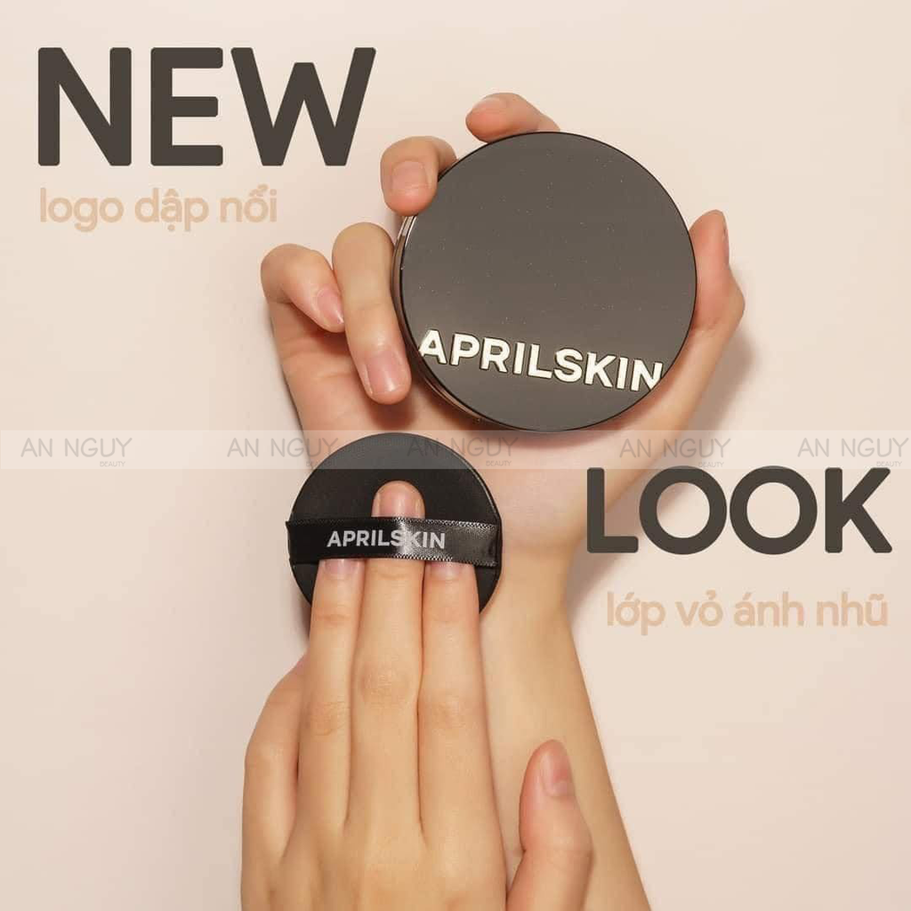 Phấn Nước Aprilskin Black Magic Snow Cushion Che Phủ Hoàn Toàn 15gr (Mẫu Mới)