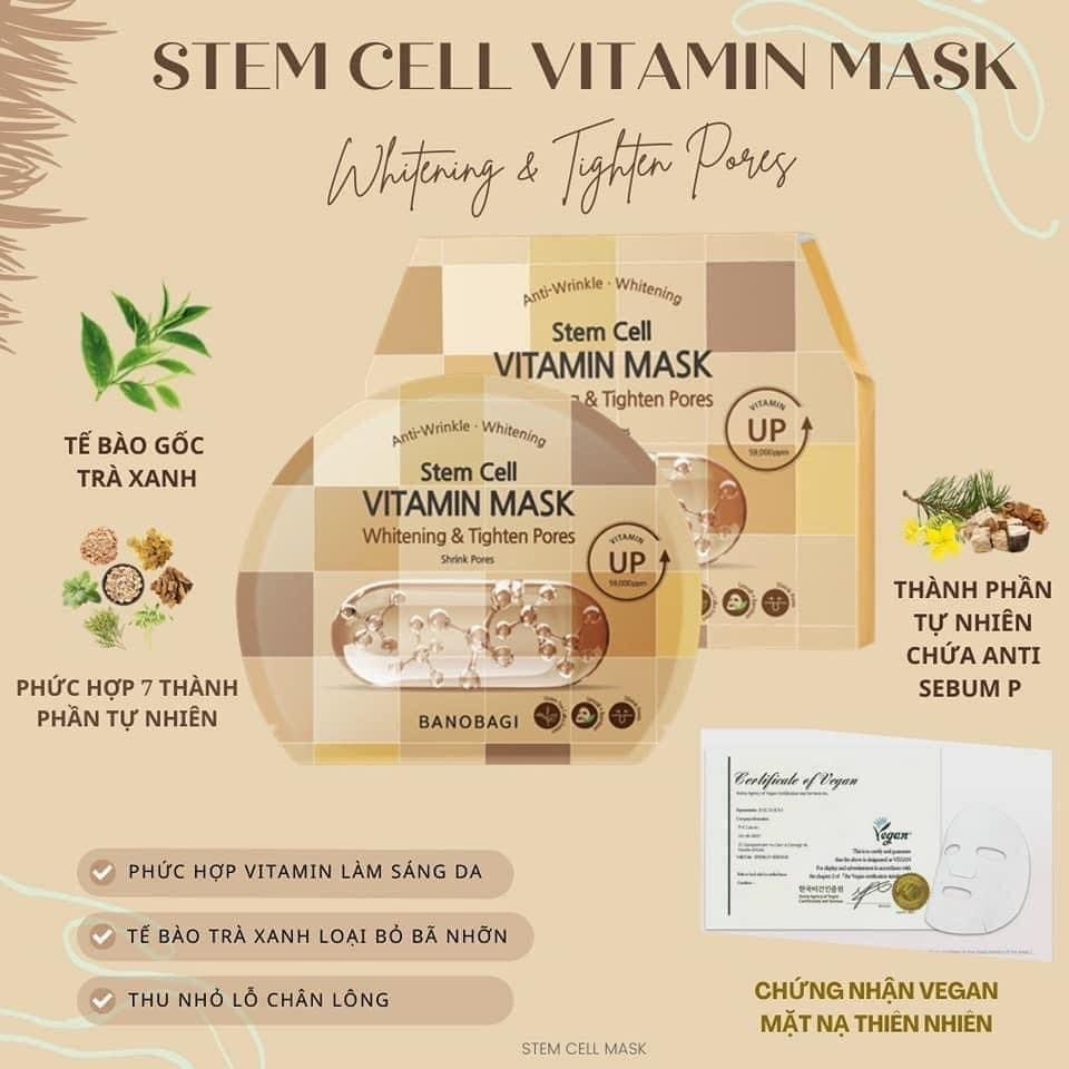 Mặt Nạ Banobagi Stem Cell Vitamin Mask 30gr