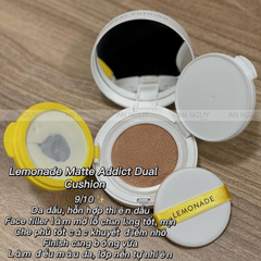 Phấn Nước + Lớp Lót Face Filler Lemonade Matte Dual Cushion A01 Light 14g