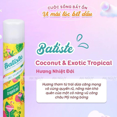 Dầu Gội Khô Batiste Dry Shampoo 200ml