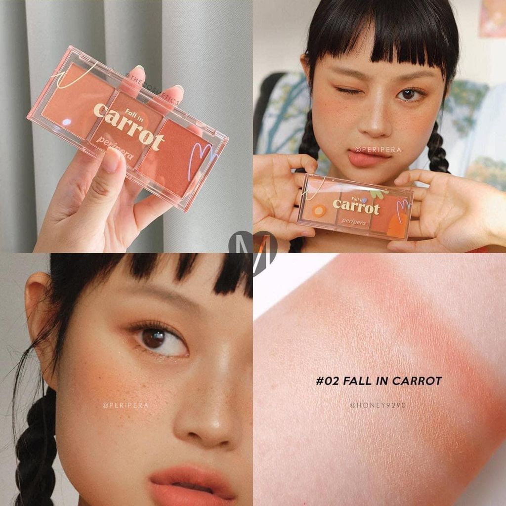 Bảng Phấn Má 3 Ô Peripera All Take Mood Cheek Palette 11.4gr