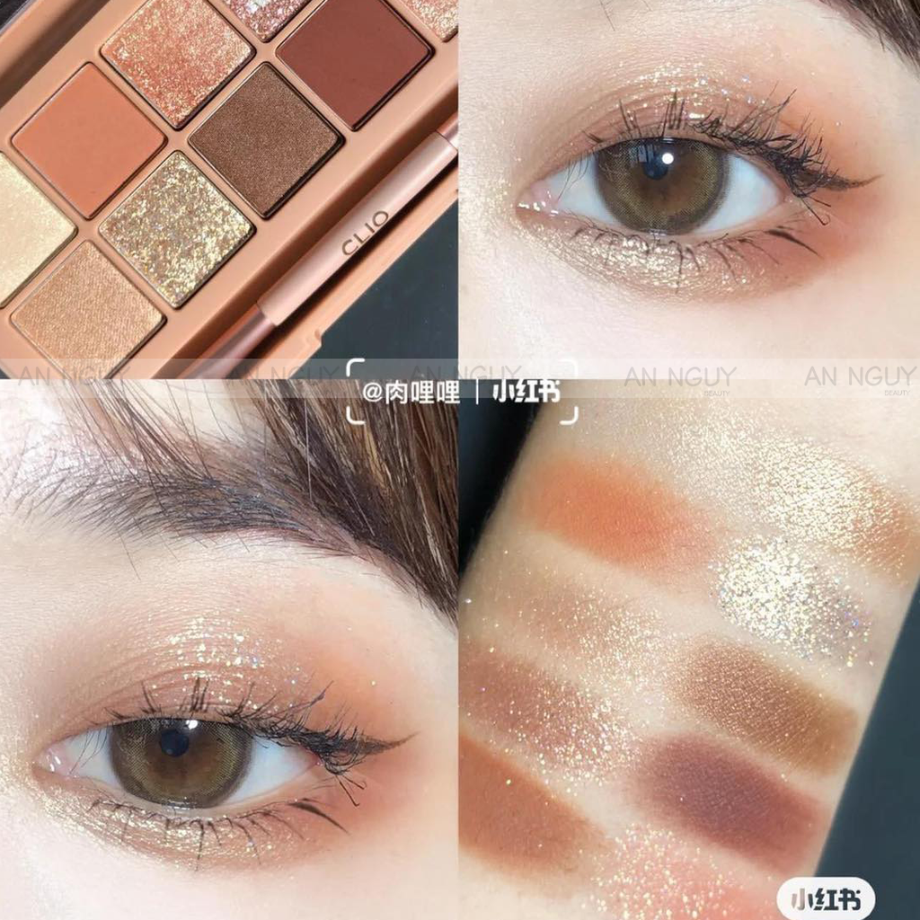 Phấn Mắt 10 Ô Clio Pro Eye Palette 0.6gr x 10 #04 Street Brick