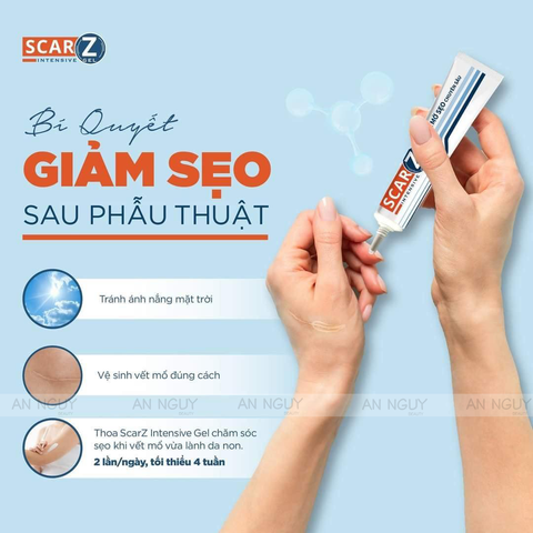 Gel Mờ Sẹo Scar Z Intensive Gel Làm Phẳng, Đều Màu Da 9gr