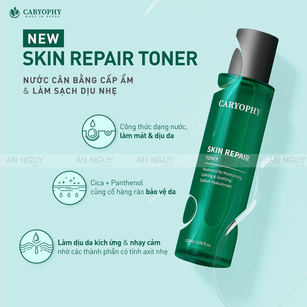 Nước Hoa Hồng Caryophy Skin Repair Toner Dưỡng Ẩm, Làm Dịu Da 120ml