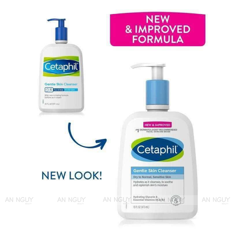 Sữa Rửa Mặt Cetaphil Cleanser Làm Sạch Dịu Nhẹ Cho Da Nhạy Cảm (Mẫu Mới)