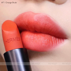 Son Thỏi Hermes Rouge À Lèvres Matte Lipstick Limited Edition 3.5gr #71 Orange Brule