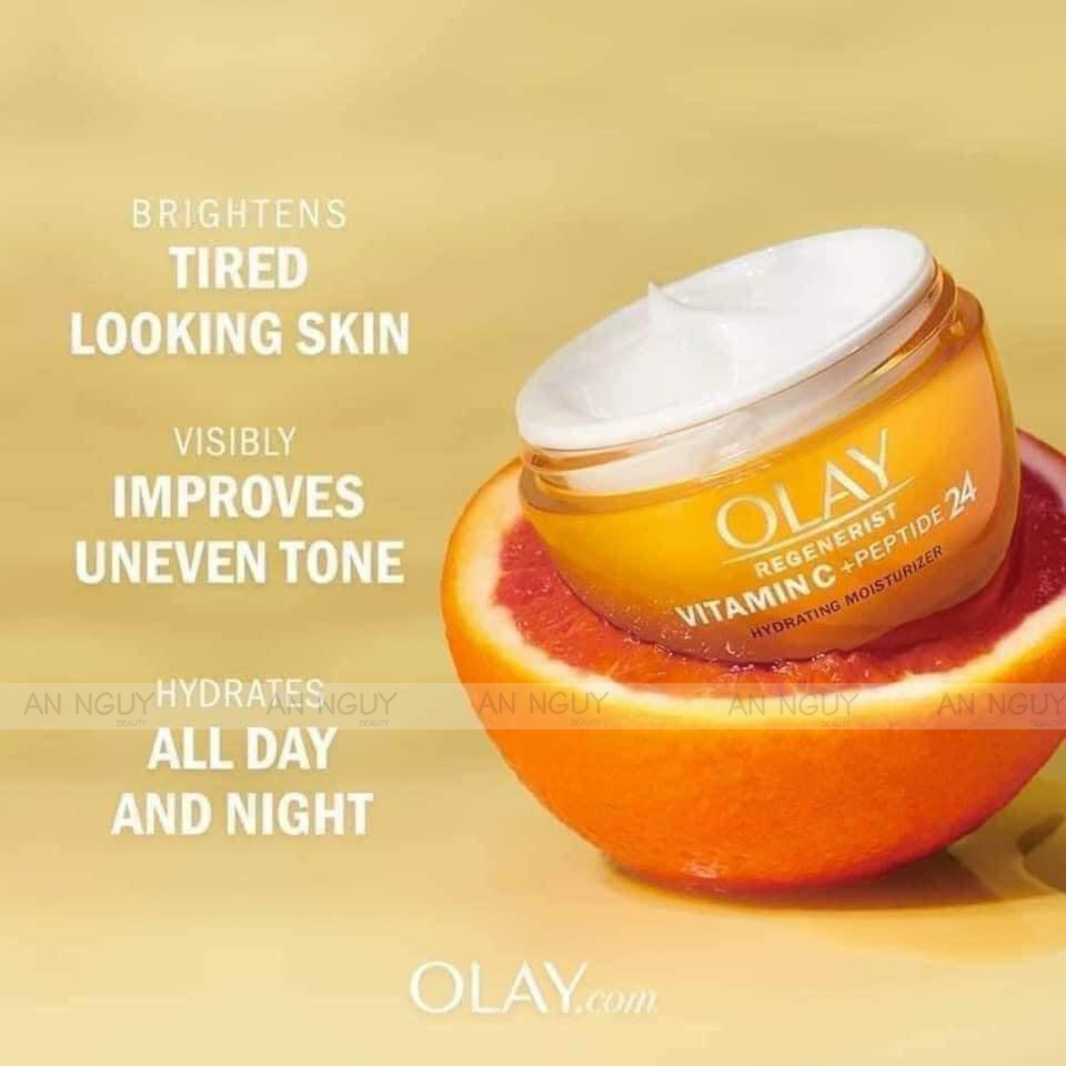 Kem Dưỡng Olay Vitamin C+Peptide 24 Giúp Sáng Da 48g