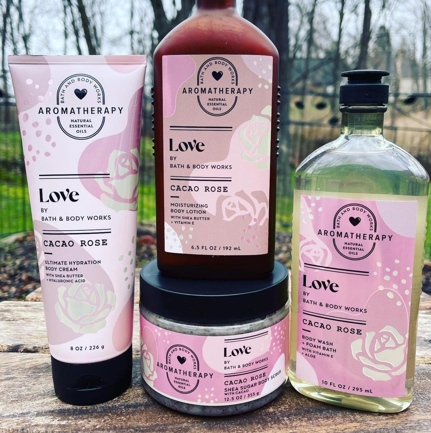 Gel Tắm Bath & Body Works Aromatherapy Love Cacao Rose Body Wash Giúp