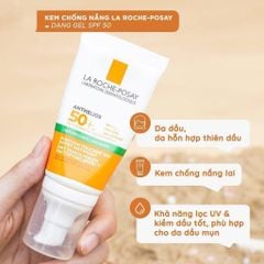 Kem Chống Nắng La Roche-Posay Anthelios UV Mune400 Oil Control Gel-Cream SPF50+ Cho Da Dầu 50ml (Mẫu Mới)