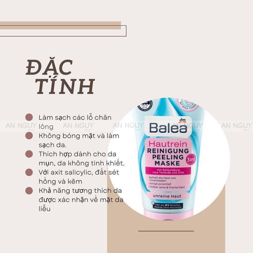 Sữa Rửa Mặt Balea Sạch Sâu Lỗ Chân Lông 150ml