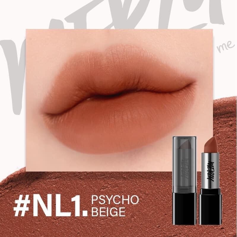 Son Thỏi Lì Merzy Noir In The Lipstick 3.3gr