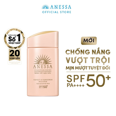 Sữa Chống Nắng Anessa Perfect UV Sunscreen Mild Milk Cho Da Nhạy Cảm Và Trẻ Em 60ml