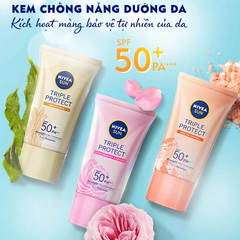 Kem Chống Nắng Nivea Triple Protect SPF50+ PA+++ 40ml