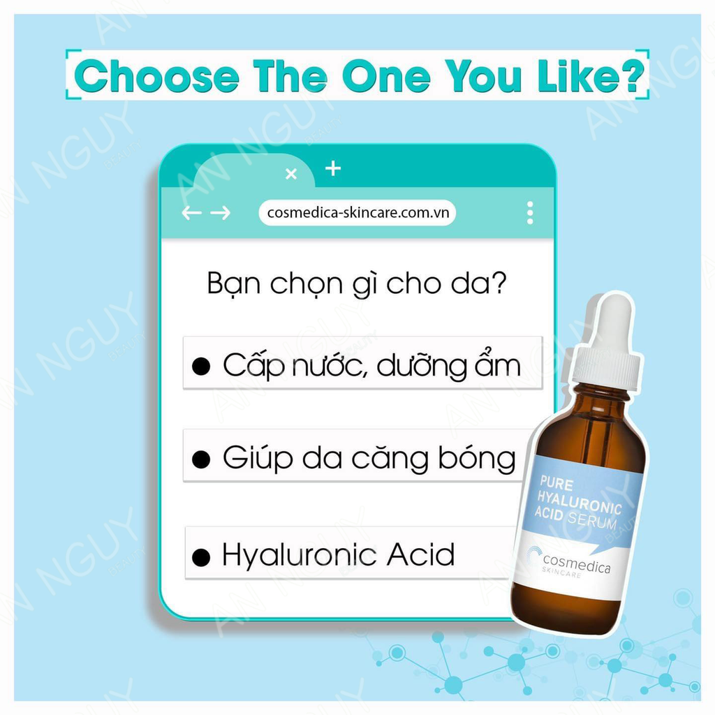 Tinh Chất Cấp Nước Cosmedica Pure Hyaluronic Acid Serum 60ml