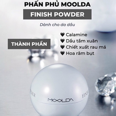 Phấn Phủ Dạng Bột Moolda Finish Powder Màu Hồng 10gr